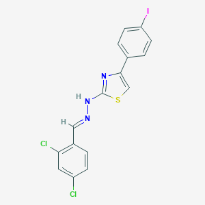 2,4-Dichlorobenzaldehyde [4-(4-iodophenyl)-1,3-thiazol-2-yl]hydrazone