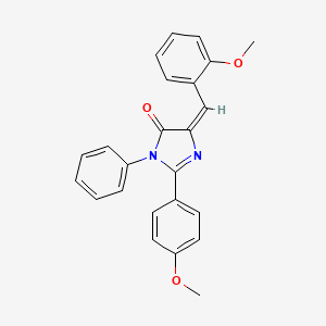 5-(2-methoxybenzylidene)-2-(4-methoxyphenyl)-3-phenyl-3,5-dihydro-4H-imidazol-4-one