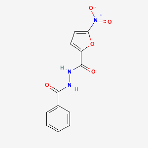 molecular formula C12H9N3O5 B3916389 N'-benzoyl-5-nitro-2-furohydrazide 