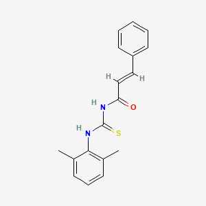 molecular formula C18H18N2OS B3916427 N-{[(2,6-dimethylphenyl)amino]carbonothioyl}-3-phenylacrylamide 
