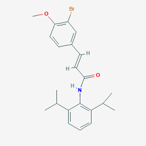 molecular formula C22H26BrNO2 B3916465 3-(3-bromo-4-methoxyphenyl)-N-(2,6-diisopropylphenyl)acrylamide 