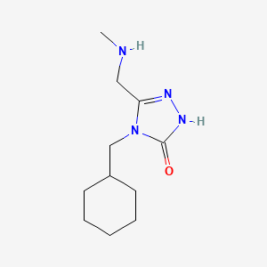 molecular formula C11H20N4O B3916473 4-(cyclohexylmethyl)-5-[(methylamino)methyl]-2,4-dihydro-3H-1,2,4-triazol-3-one 
