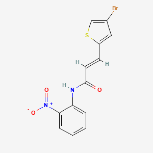 molecular formula C13H9BrN2O3S B3916485 3-(4-bromo-2-thienyl)-N-(2-nitrophenyl)acrylamide 