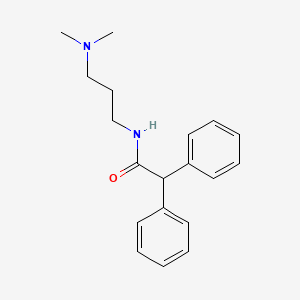 molecular formula C19H24N2O B3916543 N-[3-(dimethylamino)propyl]-2,2-diphenylacetamide 