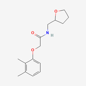 molecular formula C15H21NO3 B3916561 2-(2,3-dimethylphenoxy)-N-(tetrahydro-2-furanylmethyl)acetamide 