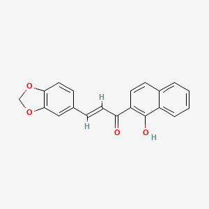 3-(1,3-benzodioxol-5-yl)-1-(1-hydroxy-2-naphthyl)-2-propen-1-one