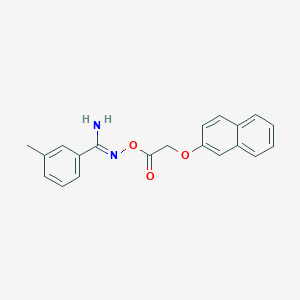molecular formula C20H18N2O3 B3916573 3-methyl-N'-{[(2-naphthyloxy)acetyl]oxy}benzenecarboximidamide CAS No. 425412-28-8