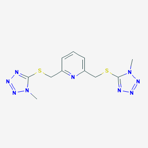 2,6-bis{[(1-methyl-1H-tetraazol-5-yl)sulfanyl]methyl}pyridine