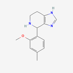 molecular formula C14H17N3O B3916600 4-(2-methoxy-4-methylphenyl)-4,5,6,7-tetrahydro-1H-imidazo[4,5-c]pyridine 