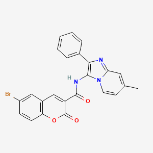 6-bromo-N-(7-methyl-2-phenylimidazo[1,2-a]pyridin-3-yl)-2-oxo-2H-chromene-3-carboxamide