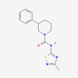 N-(3-methyl-1,2,4-thiadiazol-5-yl)-3-phenylpiperidine-1-carboxamide