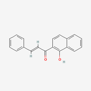 molecular formula C19H14O2 B3916639 1-(1-hydroxy-2-naphthyl)-3-phenyl-2-propen-1-one 