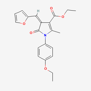 ethyl 1-(4-ethoxyphenyl)-4-(2-furylmethylene)-2-methyl-5-oxo-4,5-dihydro-1H-pyrrole-3-carboxylate