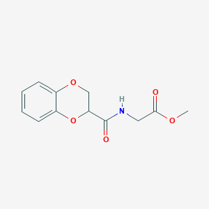 methyl N-(2,3-dihydro-1,4-benzodioxin-2-ylcarbonyl)glycinate