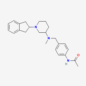 N-(4-{[[1-(2,3-dihydro-1H-inden-2-yl)-3-piperidinyl](methyl)amino]methyl}phenyl)acetamide
