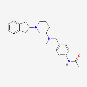 molecular formula C24H31N3O B3916701 N-[4-[[[1-(2,3-dihydro-1H-inden-2-yl)piperidin-3-yl]-methylamino]methyl]phenyl]acetamide 