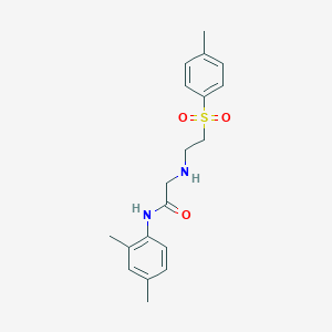 N-(2,4-dimethylphenyl)-2-({2-[(4-methylphenyl)sulfonyl]ethyl}amino)acetamide