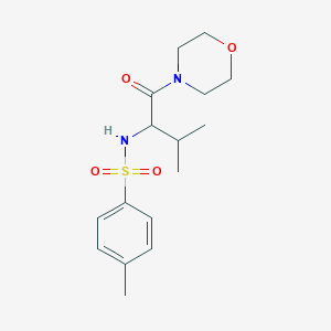 4-methyl-N-[2-methyl-1-(4-morpholinylcarbonyl)propyl]benzenesulfonamide