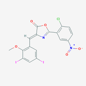 2-{2-chloro-5-nitrophenyl}-4-(3,5-diiodo-2-methoxybenzylidene)-1,3-oxazol-5(4H)-one
