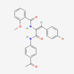 N-[1-{[(4-acetylphenyl)amino]carbonyl}-2-(4-bromophenyl)vinyl]-2-methoxybenzamide