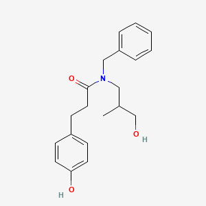 molecular formula C20H25NO3 B3916751 N-benzyl-N-(3-hydroxy-2-methylpropyl)-3-(4-hydroxyphenyl)propanamide 