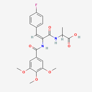 N-{3-(4-fluorophenyl)-2-[(3,4,5-trimethoxybenzoyl)amino]acryloyl}alanine