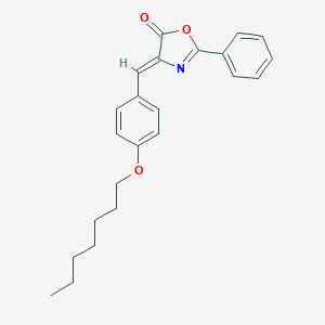 molecular formula C23H25NO3 B391682 4-[4-(heptyloxy)benzylidene]-2-phenyl-1,3-oxazol-5(4H)-one 