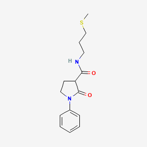 N-[3-(methylthio)propyl]-2-oxo-1-phenyl-3-pyrrolidinecarboxamide