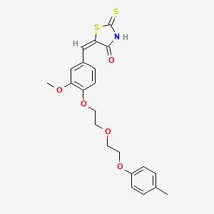 5-(3-methoxy-4-{2-[2-(4-methylphenoxy)ethoxy]ethoxy}benzylidene)-2-thioxo-1,3-thiazolidin-4-one