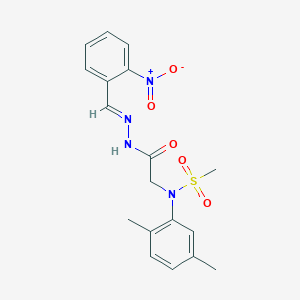 N-(2,5-dimethylphenyl)-N-{2-[2-(2-nitrobenzylidene)hydrazino]-2-oxoethyl}methanesulfonamide