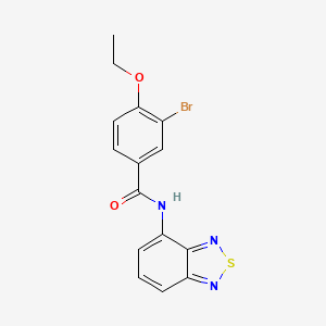 molecular formula C15H12BrN3O2S B3916854 N-2,1,3-benzothiadiazol-4-yl-3-bromo-4-ethoxybenzamide 