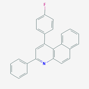molecular formula C25H16FN B391687 1-(4-Fluorophenyl)-3-phenylbenzo[f]quinoline 