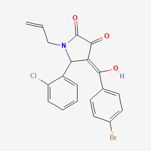 1-allyl-4-(4-bromobenzoyl)-5-(2-chlorophenyl)-3-hydroxy-1,5-dihydro-2H-pyrrol-2-one