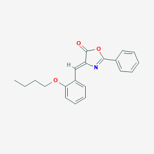molecular formula C20H19NO3 B391696 4-(2-butoxybenzylidene)-2-phenyl-1,3-oxazol-5(4H)-one 