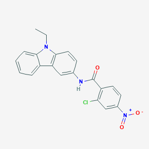 2-chloro-N-(9-ethyl-9H-carbazol-3-yl)-4-nitrobenzamide