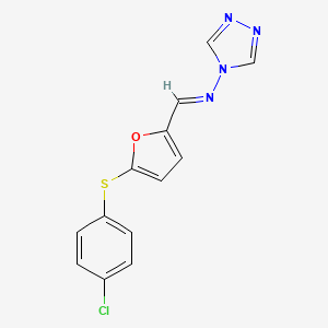 N-({5-[(4-chlorophenyl)thio]-2-furyl}methylene)-4H-1,2,4-triazol-4-amine