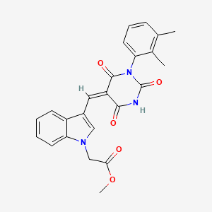 methyl (3-{[1-(2,3-dimethylphenyl)-2,4,6-trioxotetrahydro-5(2H)-pyrimidinylidene]methyl}-1H-indol-1-yl)acetate