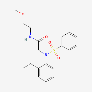 N~2~-(2-ethylphenyl)-N~1~-(2-methoxyethyl)-N~2~-(phenylsulfonyl)glycinamide
