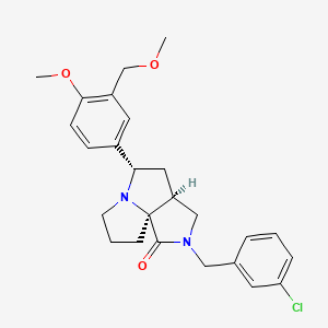 (3aS*,5S*,9aS*)-2-(3-chlorobenzyl)-5-[4-methoxy-3-(methoxymethyl)phenyl]hexahydro-7H-pyrrolo[3,4-g]pyrrolizin-1(2H)-one
