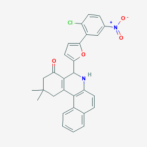 5-(5-{2-chloro-5-nitrophenyl}-2-furyl)-2,2-dimethyl-2,3,5,6-tetrahydrobenzo[a]phenanthridin-4(1H)-one