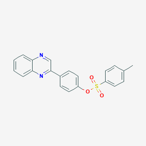 molecular formula C21H16N2O3S B391717 4-(Quinoxalin-2-yl)phenyl 4-methylbenzenesulfonate 