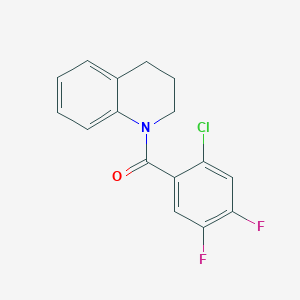 molecular formula C16H12ClF2NO B391722 (2-Chloro-4,5-difluoro-phenyl)-(3,4-dihydro-2H-quinolin-1-yl)-methanone 