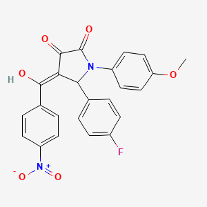 5-(4-fluorophenyl)-3-hydroxy-1-(4-methoxyphenyl)-4-(4-nitrobenzoyl)-1,5-dihydro-2H-pyrrol-2-one