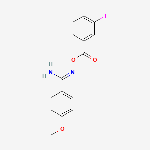 N'-[(3-iodobenzoyl)oxy]-4-methoxybenzenecarboximidamide