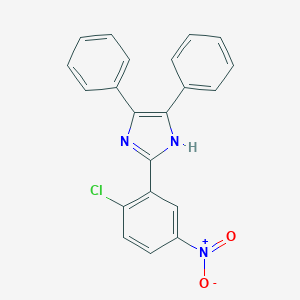 molecular formula C21H14ClN3O2 B391727 2-(2-chloro-5-nitrophenyl)-4,5-diphenyl-1H-imidazole 