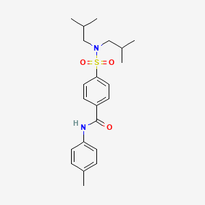 4-[(diisobutylamino)sulfonyl]-N-(4-methylphenyl)benzamide