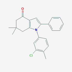 1-(3-chloro-4-methylphenyl)-6,6-dimethyl-2-phenyl-1,5,6,7-tetrahydro-4H-indol-4-one