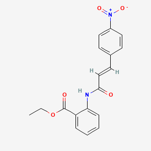 ethyl 2-{[3-(4-nitrophenyl)acryloyl]amino}benzoate