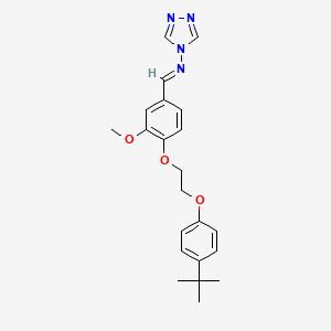 N-{4-[2-(4-tert-butylphenoxy)ethoxy]-3-methoxybenzylidene}-4H-1,2,4-triazol-4-amine