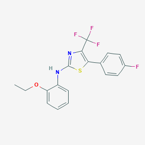 N-(2-ethoxyphenyl)-5-(4-fluorophenyl)-4-(trifluoromethyl)-1,3-thiazol-2-amine